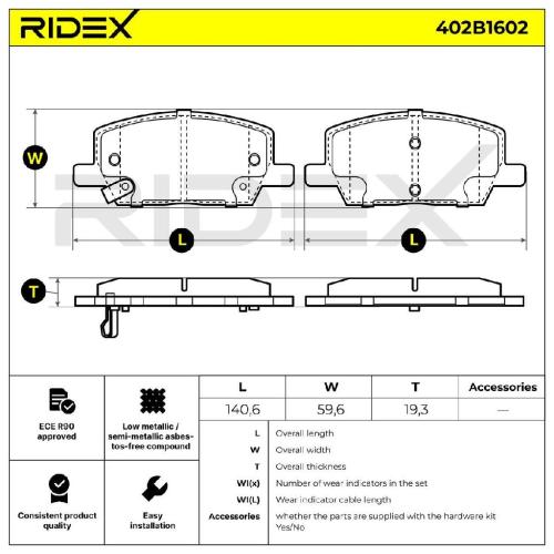 RIDEX Bremsbelagsatz Bremsbeläge Vorne für OPEL Astra J Sports Tourer (P10) Bild RIDEX Bremsbelagsatz Bremsbeläge Vorne für OPEL Astra J Sports Tourer (P10)