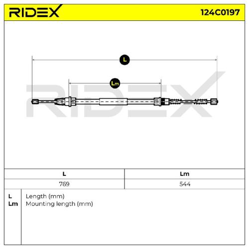 RIDEX Handbremsseil Hinten Rechts für OPEL Astra H Schrägheck (A04) Bild RIDEX Handbremsseil Hinten Rechts für OPEL Astra H Schrägheck (A04)