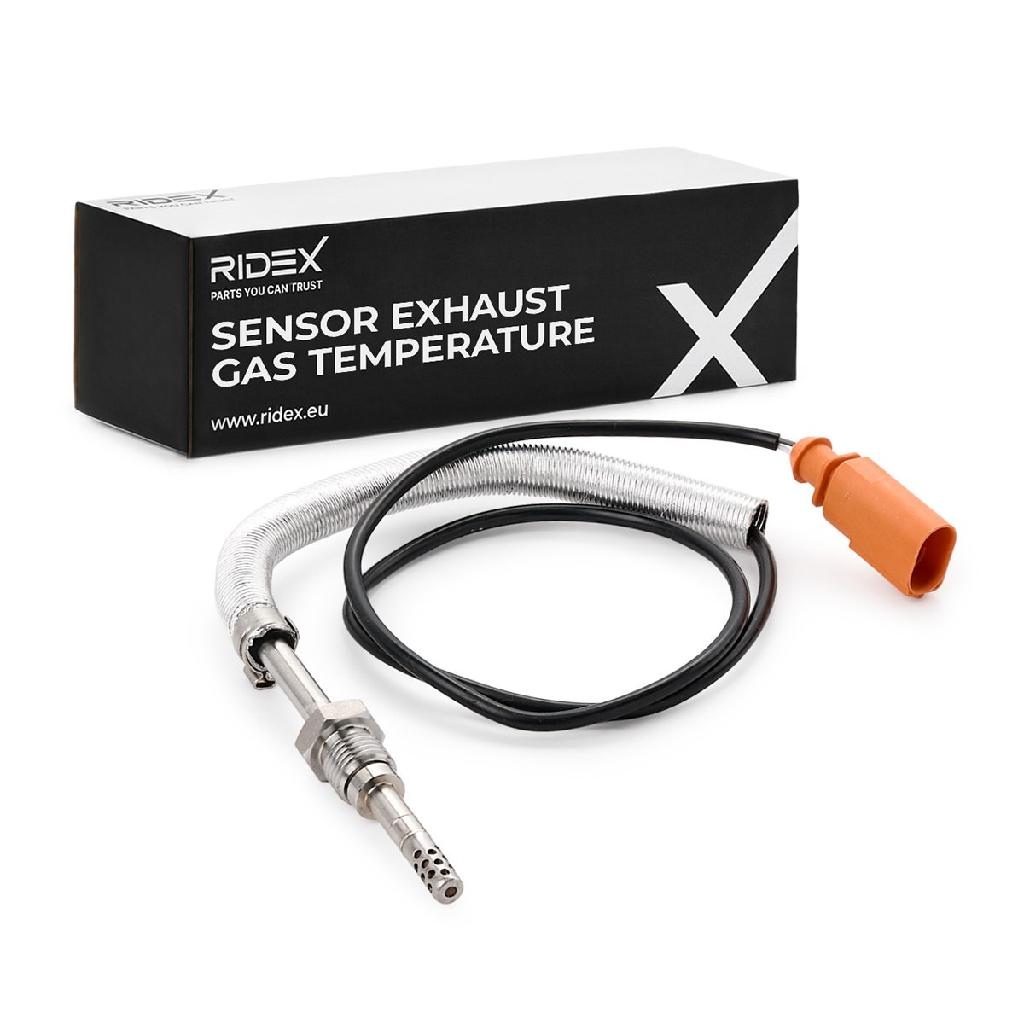 RIDEX 3938E0015 Abgastemperatursensor 2-Polig für VW Golf 5I (5K1) 3L906088CC