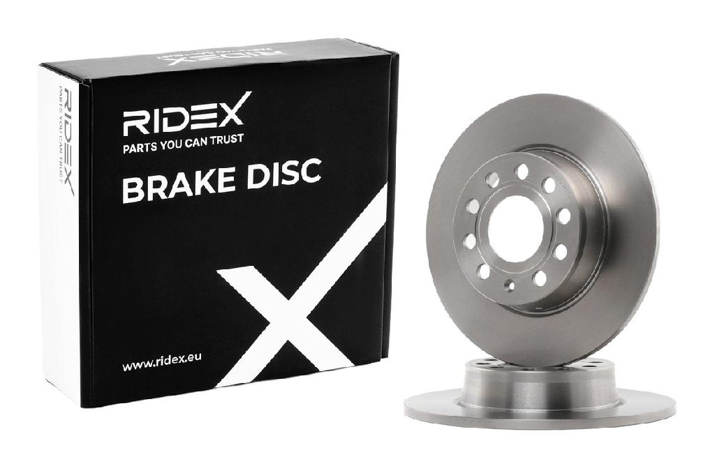 RIDEX 82B0342 2x Bremsscheiben Hinten Ø271,8mm voll für VW 1K0615601AA