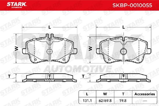 STARK Bremsbelagsatz Bremsbeläge Vorne passend für MERCEDES-BENZ CLK (C209) Bild STARK Bremsbelagsatz Bremsbeläge Vorne passend für MERCEDES-BENZ CLK (C209)