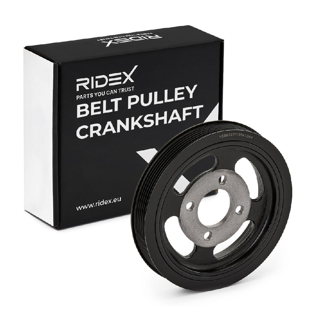 RIDEX 3213B0053 Riemenscheibe Kurbelwelle Kurbelwellenriemenscheibe 5-Rippen
