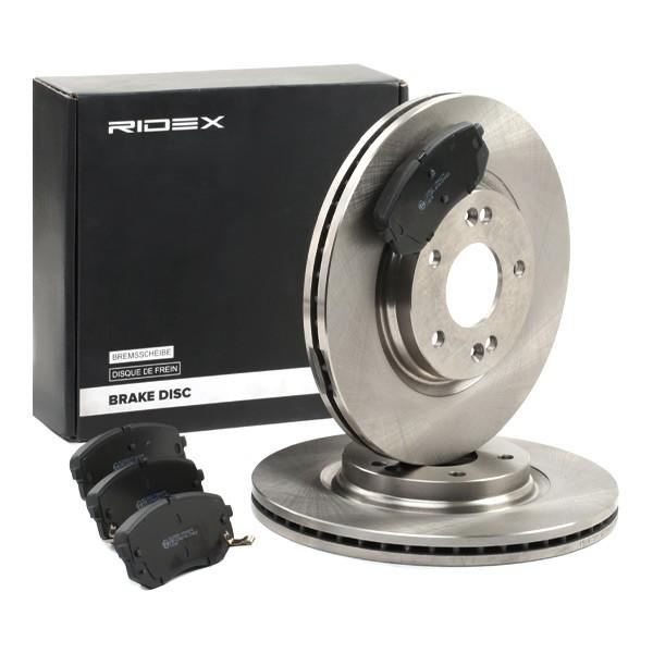 RIDEX Bremsenset Vorne Belüftet Ø305mm - Bremsscheiben und Beläge für HYUNDAI