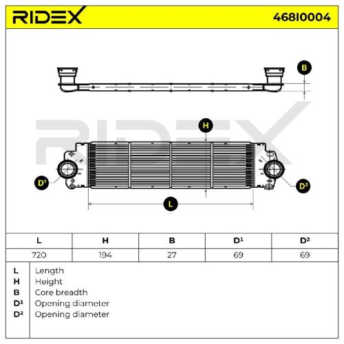 RIDEX 468I0004 Ladeluftkühler/LLK Turbokühler für VW Transporter T5 Bus Bild RIDEX 468I0004 Ladeluftkühler/LLK Turbokühler für VW Transporter T5 Bus
