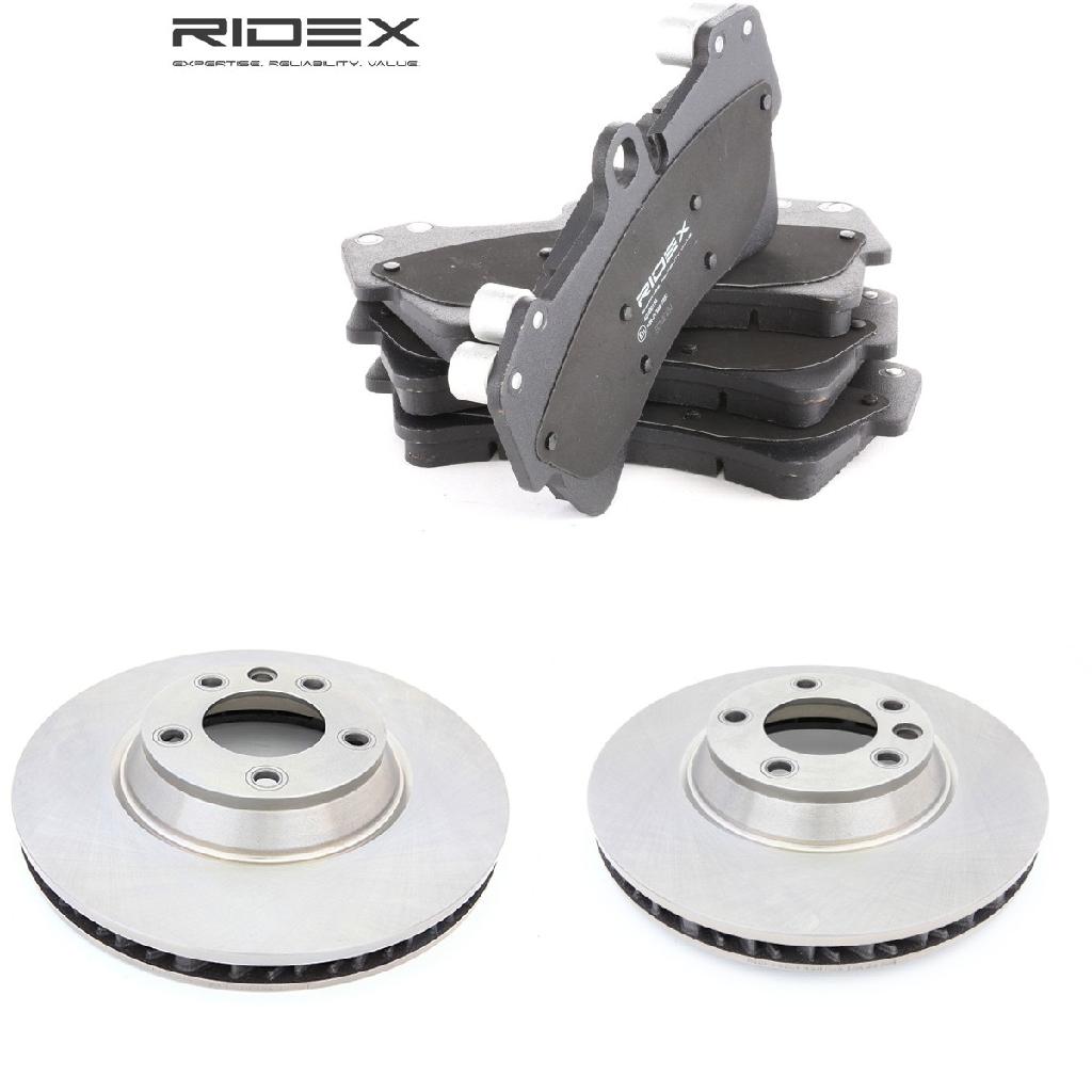 RIDEX Bremsenset Vorne links rechts Belüftet Ø350mm - Bremsscheiben und Beläge