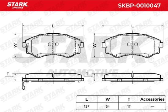 STARK Bremsbelagsatz Bremsbeläge Vorne für HYUNDAI MATRIX (FC) für SSANGYONG Bild STARK Bremsbelagsatz Bremsbeläge Vorne für HYUNDAI MATRIX (FC) für SSANGYONG