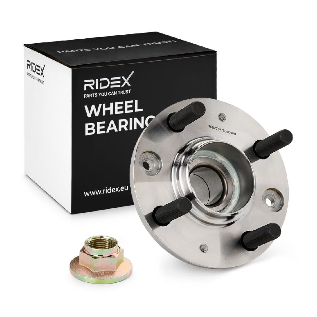RIDEX 654W0522 Radlagersatz pro 1 Rad Hinten beidseitig für MITSUBISHI COLT VI
