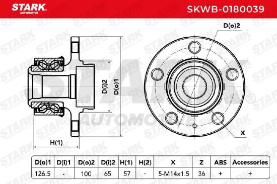 STARK SKWB-0180039 Radlagersatz pro 1 Rad Vorne beidseitig für VW POLO (9N) Bild STARK SKWB-0180039 Radlagersatz pro 1 Rad Vorne beidseitig für VW POLO (9N)