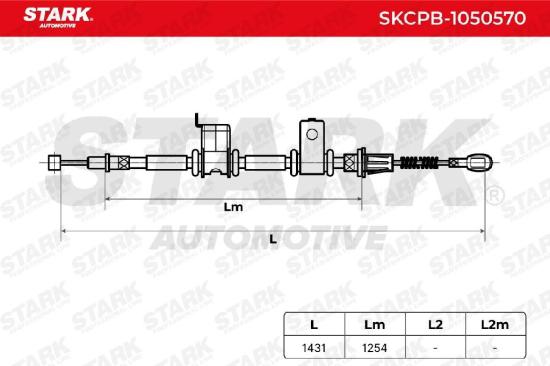 STARK Handbremsseil Hinten für CHEVROLET CAPTIVA (C100, C140) Bild STARK Handbremsseil Hinten für CHEVROLET CAPTIVA (C100, C140)