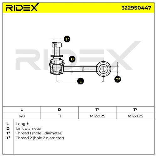 RIDEX 1x Koppelstange Stabilisator Vorne links für TOYOTA HILUX III Pick-up Bild RIDEX 1x Koppelstange Stabilisator Vorne links für TOYOTA HILUX III Pick-up