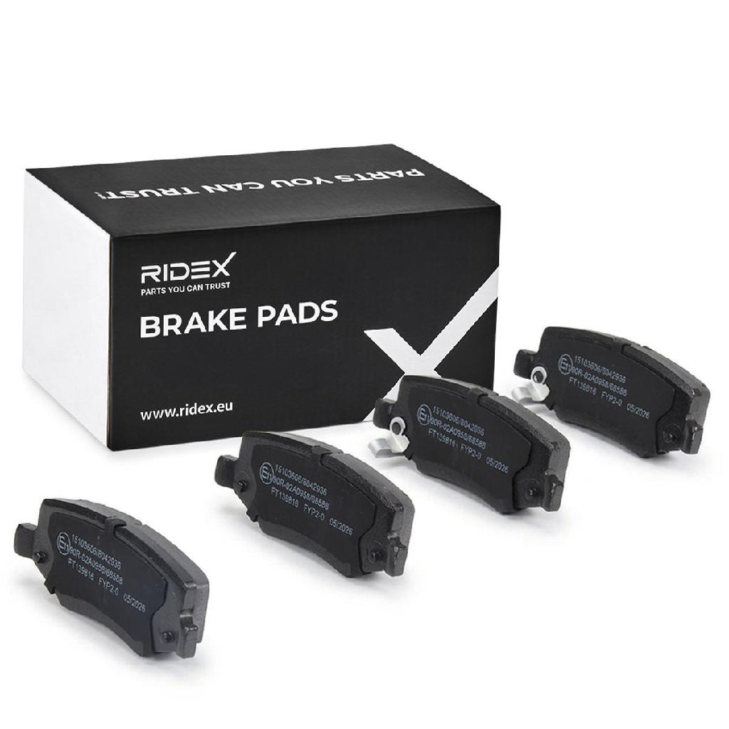 RIDEX Bremsbelagsatz Bremsbeläge Hinten für JEEP WRANGLER III (JK) für DODGE