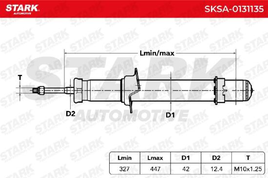 STARK SKSA-0131135 2x Stoßdämpfer Gasdruck Vorne für HONDA Accord VII Limousine Bild STARK SKSA-0131135 2x Stoßdämpfer Gasdruck Vorne für HONDA Accord VII Limousine