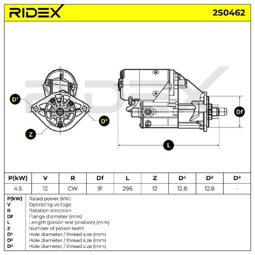 RIDEX Motor Starter/Anlasser 4,5kW für TOYOTA LAND CRUISER LAND CRUISER 80 (J8) Bild RIDEX Motor Starter/Anlasser 4,5kW für TOYOTA LAND CRUISER LAND CRUISER 80 (J8)