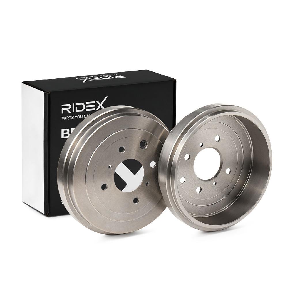 RIDEX 123B0232 2x Bremstrommeln Set Hinten InnenØ228,8mm AußenØ264,5mm