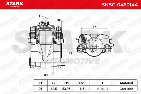STARK SKBC-0460144 Bremssattel Bremszange Vorne links für VW Golf 1V Schrägheck Bild STARK SKBC-0460144 Bremssattel Bremszange Vorne links für VW Golf 1V Schrägheck