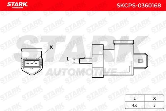 STARK Kurbelwellensensor SKCPS-0360168 Anzahl der Steckkontakte: 3 ohne Kabel Bild STARK Kurbelwellensensor SKCPS-0360168 Anzahl der Steckkontakte: 3 ohne Kabel