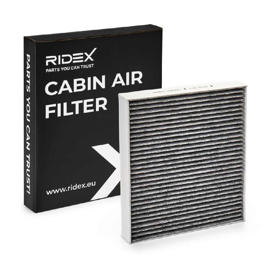 RIDEX 424I0484 Innenraumfilter Pollenfilter Aktivkohlefilter Höhe: 30 Breite:
