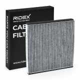 RIDEX 424I0065 Innenraumfilter Pollenfilter Aktivkohlefilter Höhe: 19 Breite: