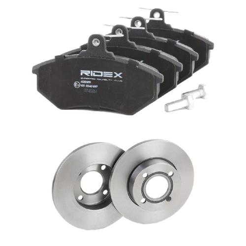 RIDEX Bremsenset Vorne Ø256mm - Bremsscheiben und Beläge für AUDI 80 90 100 Bild RIDEX Bremsenset Vorne Ø256mm - Bremsscheiben und Beläge für AUDI 80 90 100