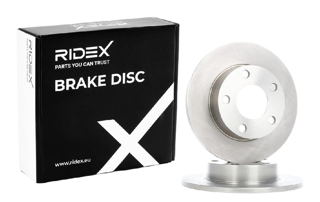 RIDEX 82B0906 2x Bremsscheiben Hinten Ø245mm voll für AUDI A8 (4D2, 4D8)