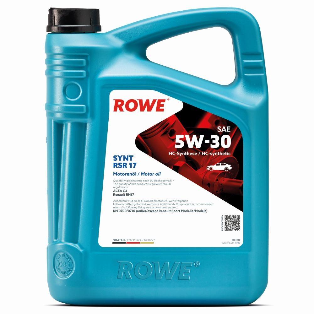 ROWE Motoröl 5W-30 HIGHTEC HC Synthese Öl (Hydro-Cracked) Motor Öl ACEA C3 SYNT