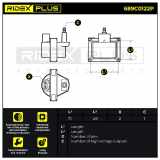RIDEX PLUS 689C0122P Zündspule 12V passend für PEUGEOT 206 Schrägheck (2A/C)