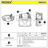 RIDEX 78B0454 Bremssattel Bremszange Vorne rechts für FORD Fiesta Mk4 Schrägheck