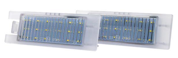 AMiO 04561 Kennzeichenbeleuchtung LED für OPEL Corsa D Schrägheck (S07) Adam