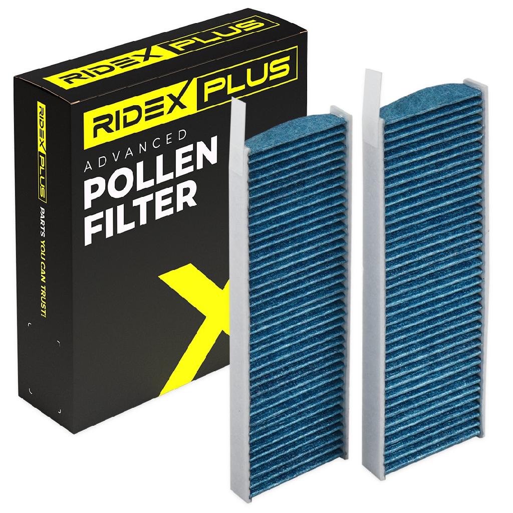 RIDEX PLUS 424I0506P Innenraumfilter Pollenfilter Aktivkohlefilter Höhe: 30