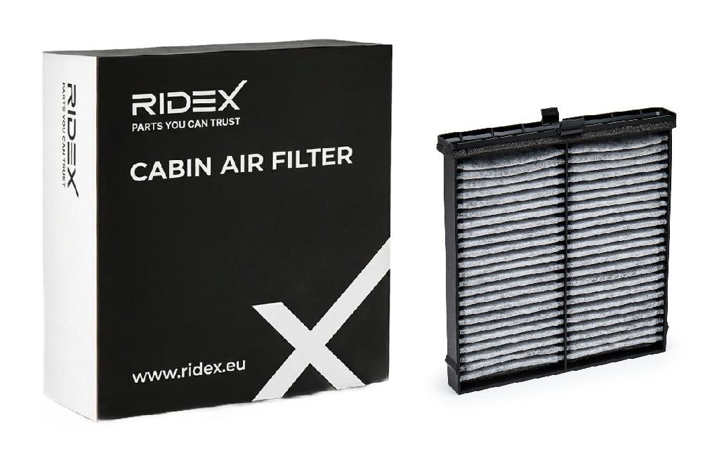 RIDEX 424I0748 Innenraumfilter Pollenfilter Aktivkohlefilter Höhe: 30 Breite:
