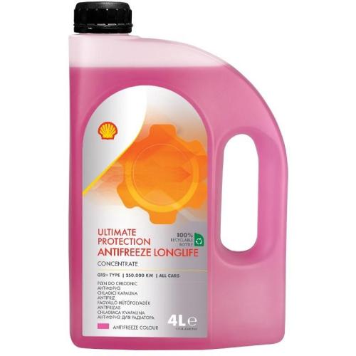 SHELL Kühlmittel Kühlflüssigkeit G12 G12+ type D Rot Fertigmischung 4L Bild SHELL Kühlmittel Kühlflüssigkeit G12 G12+ type D Rot Fertigmischung 4L