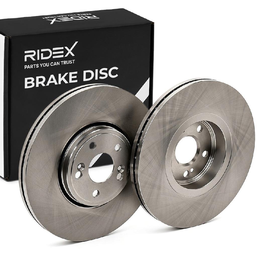 RIDEX 82B0601 2x Bremsscheiben Vorne Ø323,7mm Belüftet für RENAULT