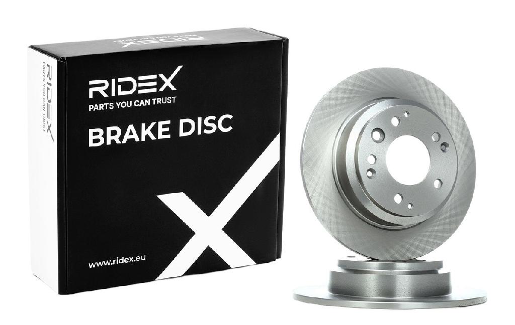 RIDEX 82B0979 2x Bremsscheiben Hinten Ø281,8mm voll für HONDA SHUTTLE (RA)