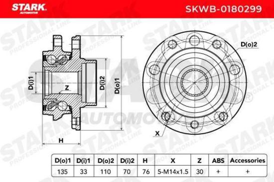 STARK SKWB-0180299 Radlagersatz pro 1 Rad Vorne beidseitig für ALFA ROMEO Bild STARK SKWB-0180299 Radlagersatz pro 1 Rad Vorne beidseitig für ALFA ROMEO