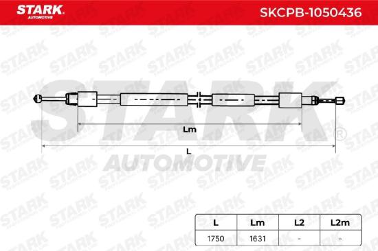 STARK Handbremsseil Hinten für VW Touareg (7LA, 7L6, 7L7) Bild STARK Handbremsseil Hinten für VW Touareg (7LA, 7L6, 7L7)