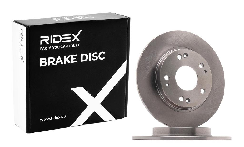 RIDEX 82B1267 2x Bremsscheiben Hinten Ø259,8mm voll für HONDA CR-Z (ZF)