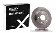 RIDEX 82B1267 2x Bremsscheiben Hinten Ø259,8mm voll für HONDA CR-Z (ZF)
