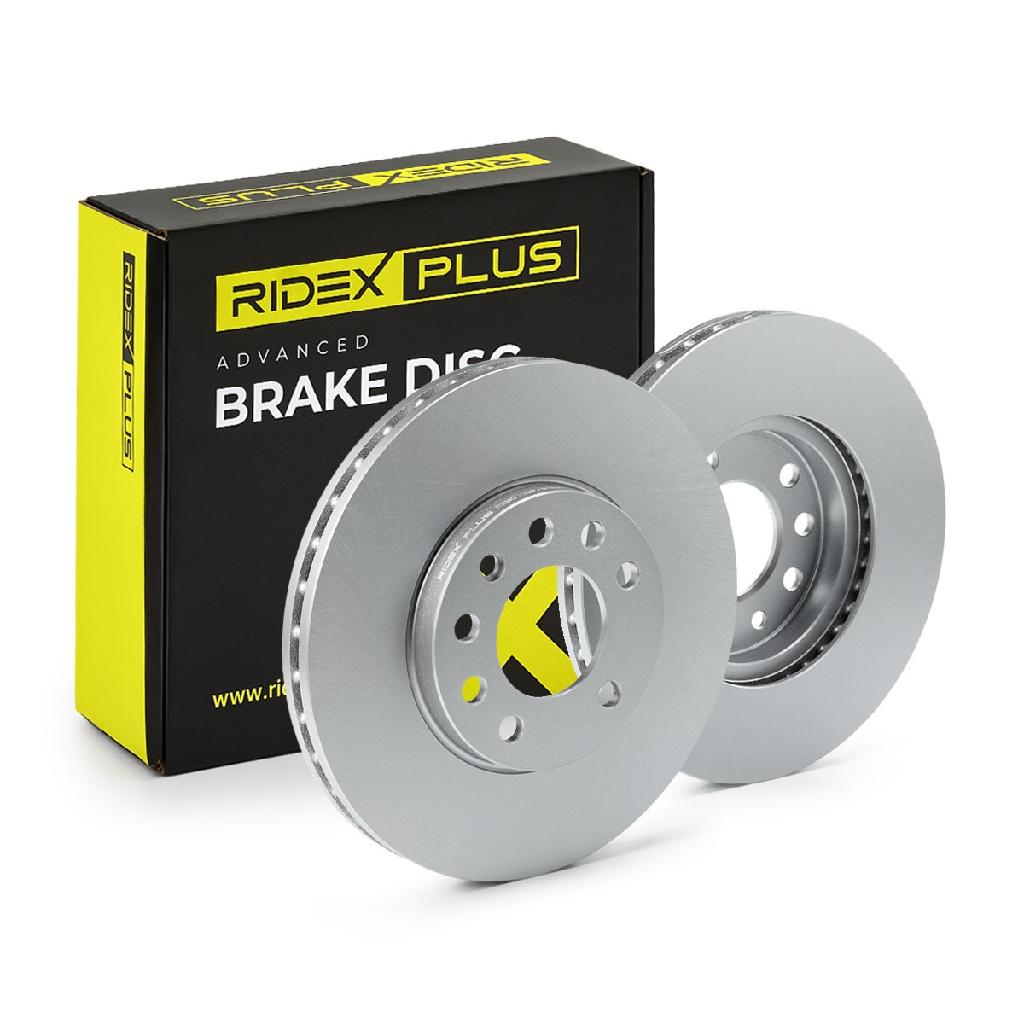 RIDEX PLUS 82B0005P 2x Bremsscheiben Vorne Ø279,6mm Belüftet für OPEL