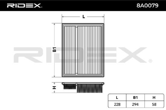 RIDEX 8A0079 Motor Luftfilter Filtereinsatz passend für MERCEDES-BENZ M-Klasse Bild RIDEX 8A0079 Motor Luftfilter Filtereinsatz passend für MERCEDES-BENZ M-Klasse