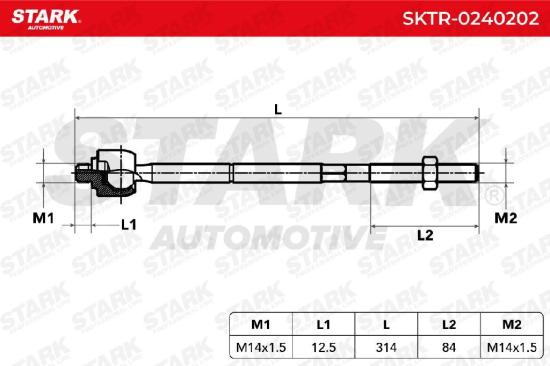 STARK Axialgelenk Spurstange Vorne beidseitig für CHRYSLER PT CRUISER (PT) Bild STARK Axialgelenk Spurstange Vorne beidseitig für CHRYSLER PT CRUISER (PT)