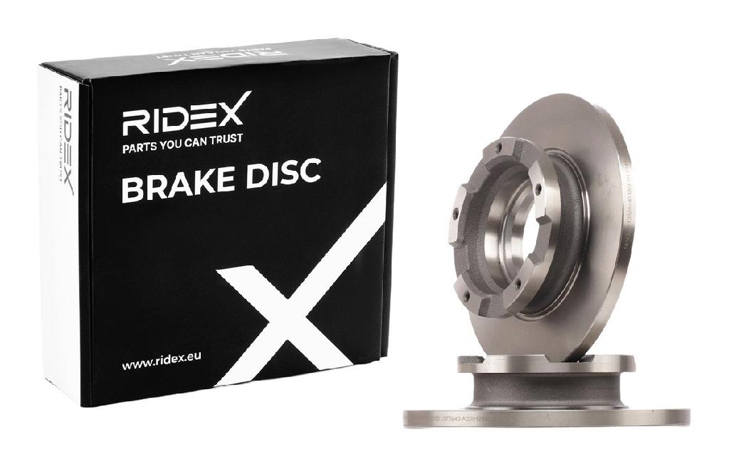 RIDEX 82B1387 2x Bremsscheiben Hinten Ø288mm voll für FORD 2040064 1764283