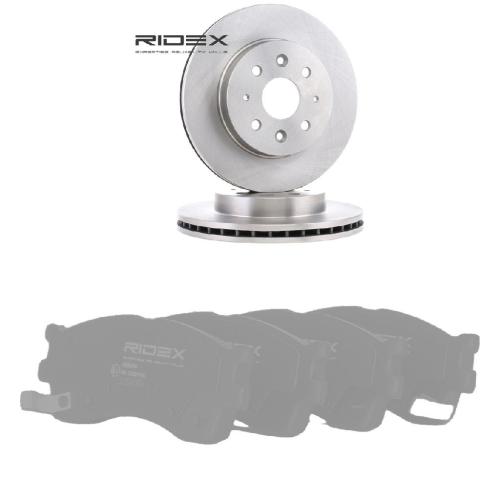 RIDEX Bremsenset Vorne Belüftet Ø254mm - Bremsscheiben und Beläge für KIA Bild RIDEX Bremsenset Vorne Belüftet Ø254mm - Bremsscheiben und Beläge für KIA