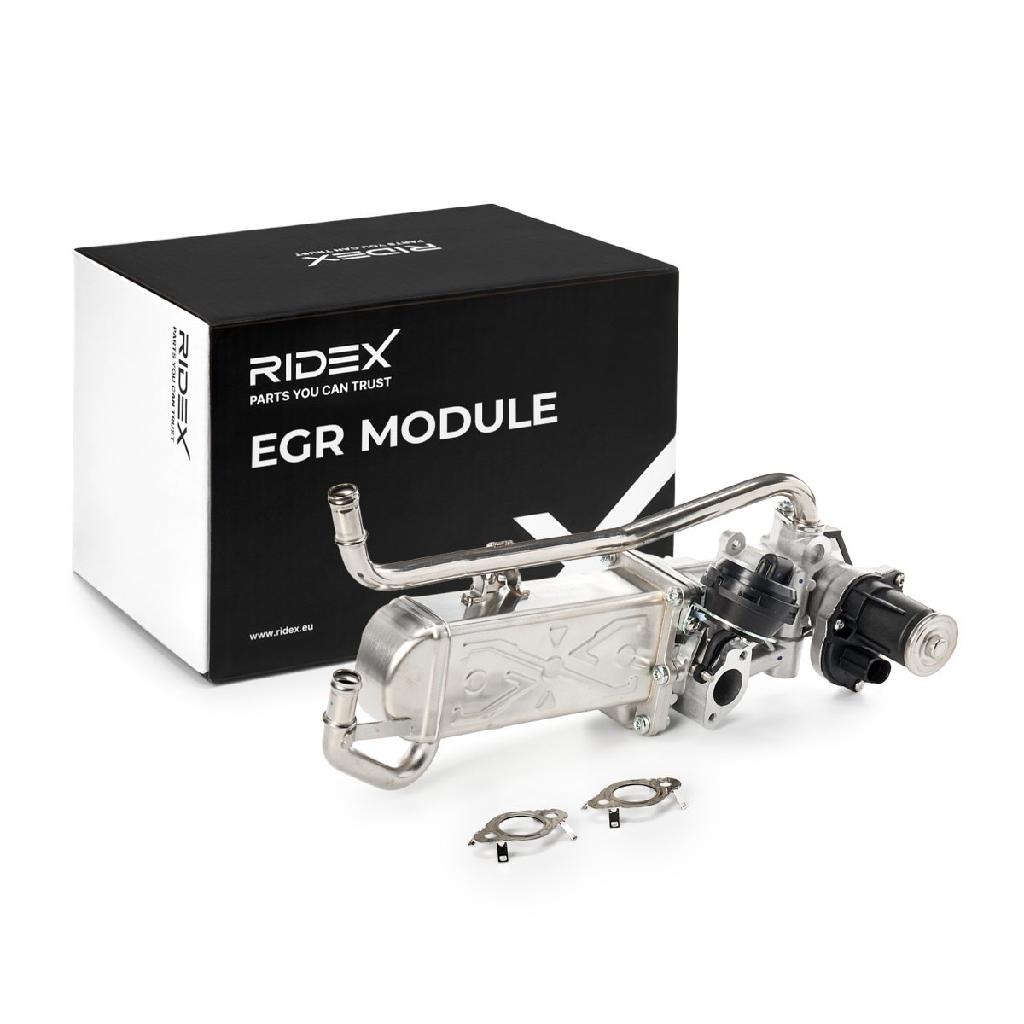 RIDEX Abgaskühler AGR-Modul 4198E0003 elektrisch 12 für AUDI A4 Avant (8K5, B8)