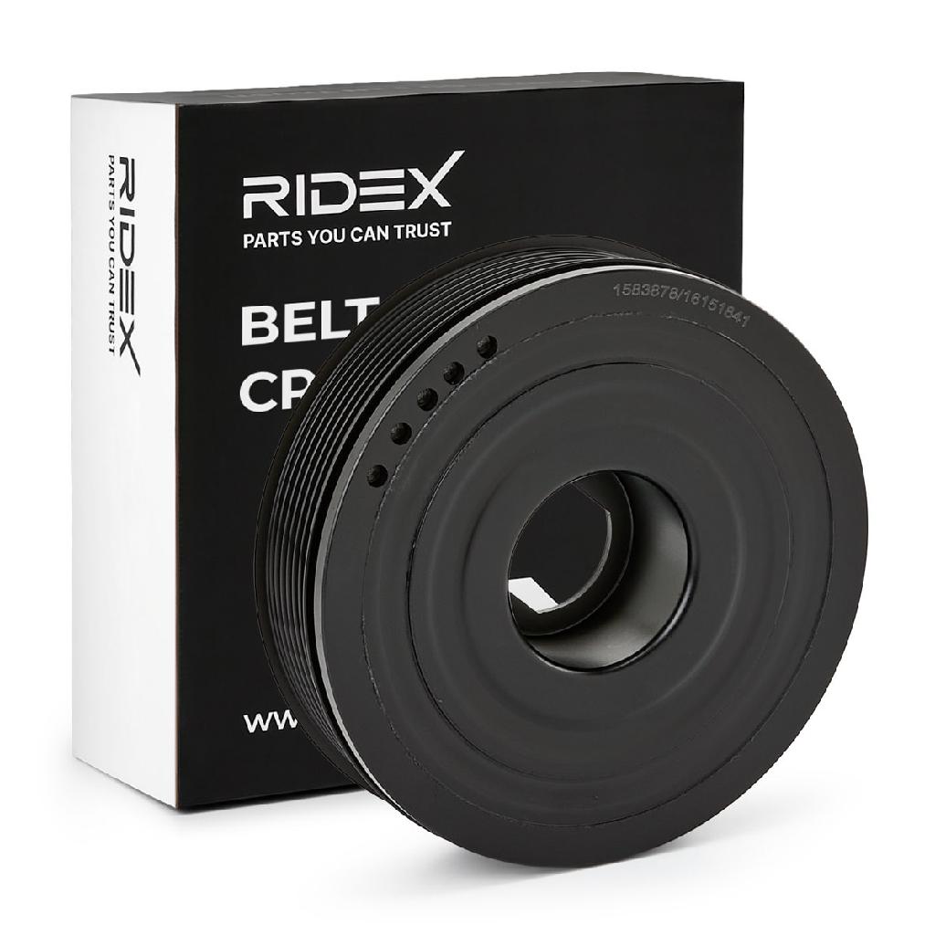 RIDEX 3213B0199 Riemenscheibe Kurbelwelle 156mm Kurbelwellenriemenscheibe
