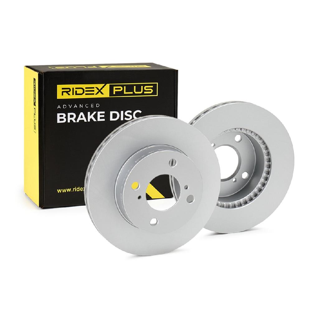 RIDEX PLUS 82B0524P 2x Bremsscheiben Vorne Ø231mm Belüftet für SUZUKI Alto