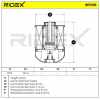 RIDEX 9F0116 Kraftstofffilter Filter Cartridge für DACIA DUSTER 1640000Q1H Bild RIDEX 9F0116 Kraftstofffilter Filter Cartridge für DACIA DUSTER 1640000Q1H