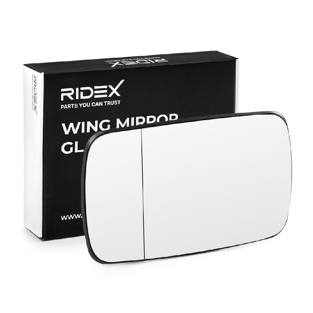 RIDEX 1914M0262 Spiegelglas Glas Aussenspiegel asphärisch beheizbar blau getönt