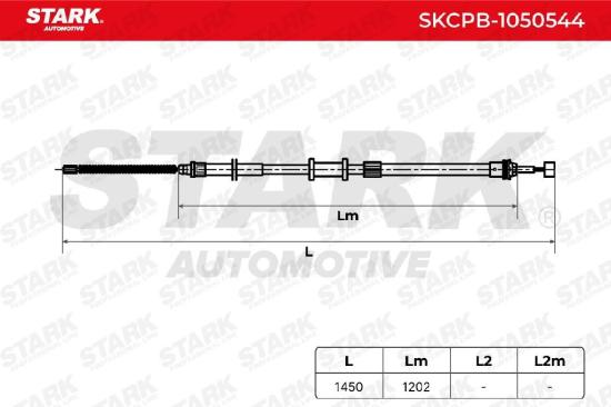 STARK Handbremsseil Hinten für FIAT PANDA (169) Bild STARK Handbremsseil Hinten für FIAT PANDA (169)