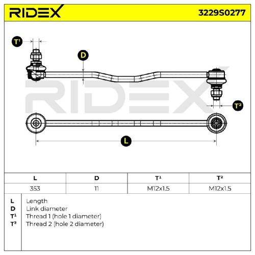RIDEX 1x Koppelstange Stabilisator Vorne für OPEL Vectra C Caravan (Z02) Bild RIDEX 1x Koppelstange Stabilisator Vorne für OPEL Vectra C Caravan (Z02)