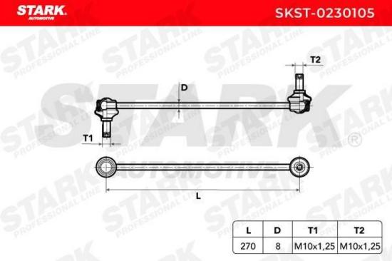 STARK 1x Koppelstange Stabilisator Vorne beidseitig für SUZUKI SWIFT III Bild STARK 1x Koppelstange Stabilisator Vorne beidseitig für SUZUKI SWIFT III